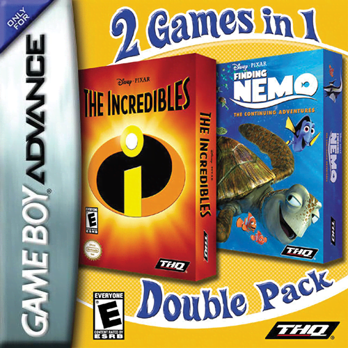 2 Games in 1 - Finding Nemo - The Continuing Adventures + The Incredibles (USA)
