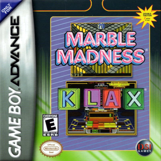 2 Games in One! - Marble Madness + Klax (USA)