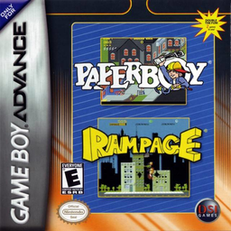 2 Games in One! - Paperboy + Rampage (USA)