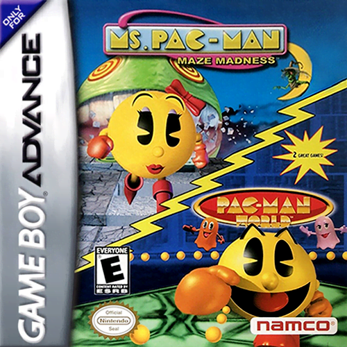 2 Great Games! - Pac-Man World + Ms. Pac-Man - Maze Madness (USA)