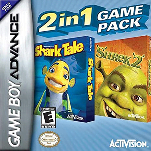2 in 1 Game Pack - Shrek 2 + Shark Tale (USA)