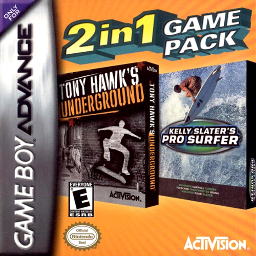 2 in 1 Game Pack - Tony Hawk's Underground + Kelly Slater's Pro Surfer (USA, Europe)