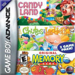 3 Game Pack! - Candy Land + Chutes and Ladders + Original Memory Game (USA)