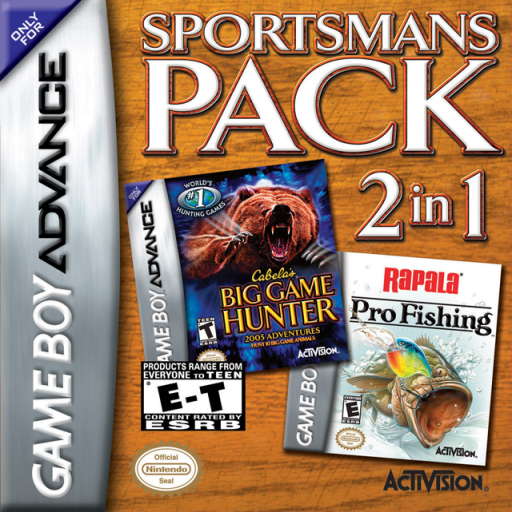 Sportsmans Pack 2 in 1 - Cabela's Big Game Hunter + Rapala Pro Fishing (USA)