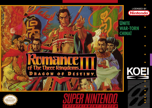 Romance of the Three Kingdoms III - Dragon of Destiny (USA)
