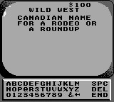 Jeopardy! - Teen Tournament (USA) (SGB Enhanced) - Gameplay