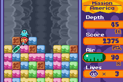 Mr. Driller 2 (USA) - Gameplay