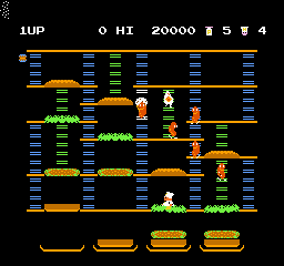 BurgerTime (USA) - Gameplay
