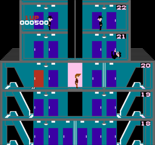 Elevator Action (USA) - Gameplay