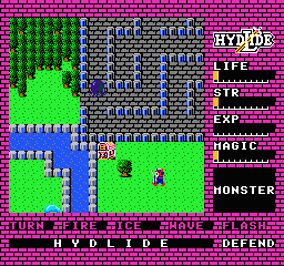 Hydlide (USA) - Gameplay