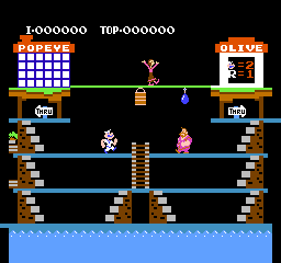 Popeye (World) (Rev 1) - Gameplay