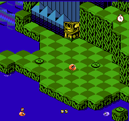 Snake Rattle n Roll (USA) - Gameplay