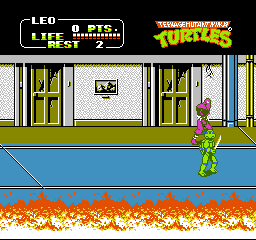Teenage Mutant Ninja Turtles II - The Arcade Game (USA) (The Cowabunga Collection) - Gameplay