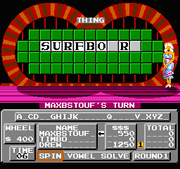 Wheel of Fortune - Junior Edition (USA) - Gameplay