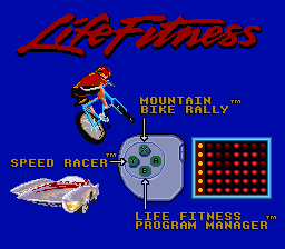 Exertainment Mountain Bike Rally + Speed Racer (USA) - Gameplay