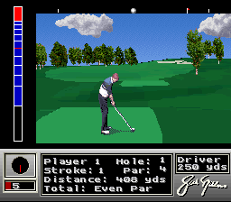 Jack Nicklaus Golf (USA) - Gameplay