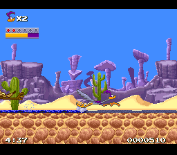 Road Runner's Death Valley Rally (USA) - Gameplay