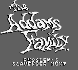 Addams Family, The - Pugsley's Scavenger Hunt (USA, Europe) - Title Screen
