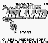 Adventure Island (USA, Europe) - Title Screen
