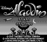 Aladdin (USA) (SGB Enhanced) - Title Screen