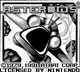 Asteroids (USA, Europe) - Title Screen