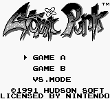 Atomic Punk (USA) - Title Screen