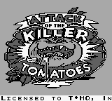 Attack of the Killer Tomatoes (USA, Europe) - Title Screen