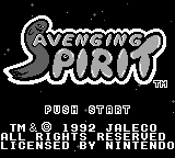 Avenging Spirit (USA, Europe) - Title Screen
