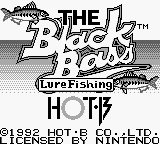 Black Bass - Lure Fishing (USA) - Title Screen