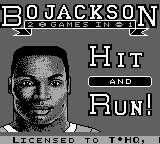 Bo Jackson - Two Games in One (USA) - Title Screen