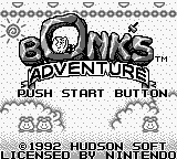 Bonk's Adventure (USA) - Title Screen