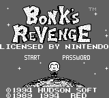 Bonk's Revenge (USA) (SGB Enhanced) - Title Screen