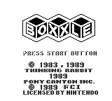 Boxxle (USA, Europe) (Rev 1) - Title Screen