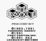 Boxxle II (USA, Europe) - Title Screen
