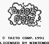 Bubble Bobble (USA, Europe) - Title Screen