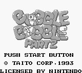 Bubble Bobble Part 2 (USA, Europe) - Title Screen