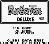 BurgerTime Deluxe (World) - Title Screen