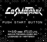 Cosmo Tank (USA) - Title Screen
