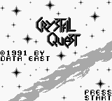 Crystal Quest (USA) - Title Screen