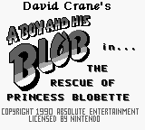 David Crane's The Rescue of Princess Blobette (USA) - Title Screen