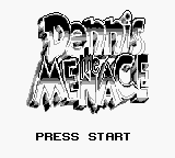 Dennis the Menace (USA) - Title Screen