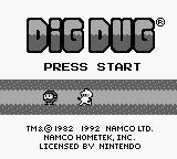 Dig Dug (USA) - Title Screen