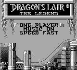 Dragon's Lair - The Legend (USA) - Title Screen