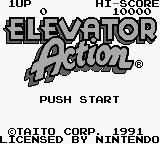 Elevator Action (USA, Europe) - Title Screen