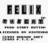 Felix the Cat (USA, Europe) - Title Screen