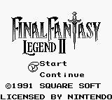 Final Fantasy Legend II (USA) - Title Screen