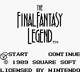 Final Fantasy Legend, The (USA) - Title Screen
