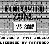 Fortified Zone (USA, Europe) - Title Screen