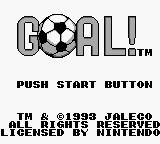 Goal! (USA) - Title Screen