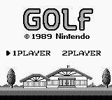 Golf (World) - Title Screen